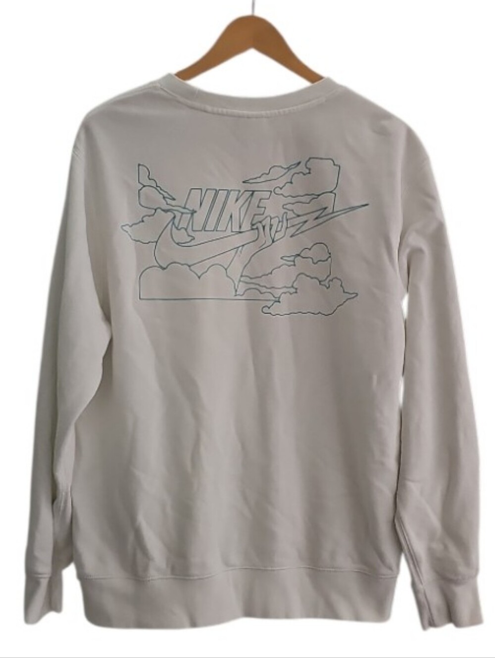 Nike Sportswear Graphic Crewneck Sweatshirt Men L Streetwear Lightening Bolt